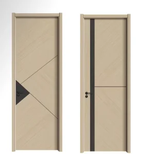 Custom Solid Wood Paint-Free Soundproof Door for Interior or Exterior Use