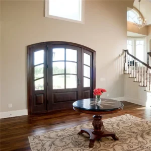 Custom Solid Wood Whole-Panel Security Entry Door for Villa
