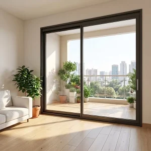 Custom Soundproof Aluminum Double-Pane Multi-Panel Sliding Door AS2047 Certified