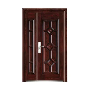 Custom Steel Anti-Theft Security Front Door, Unequal Double Door