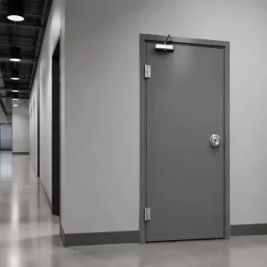 Custom Steel Fire-Rated Door, 180-Minute, WH and CE Certified, Factory Direct, for Hotel, Villa, or Office Building