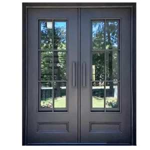 Custom Tempered Glass Residential Front Entry Door