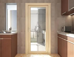 Custom Tempered Glass Swing Door for Bathroom or Toilet in Apartments
