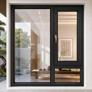 Custom Thermal Break Aluminum Soundproof Insulated Villa Window