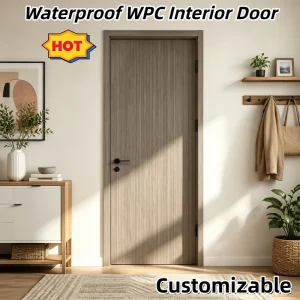 Custom Thickness WPC Composite Waterproof Interior Door for Malaysia High-Humidity Areas