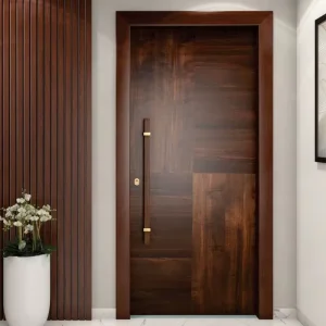 Custom Victorian Solid Wood Offset Pivot Door for Villa Exterior and Interior Entrance