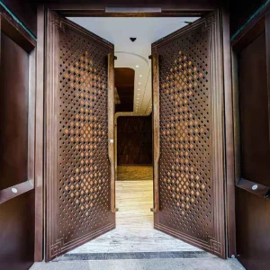 Custom Villa Front Entry Copper Metal Security Door
