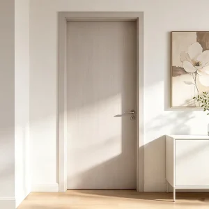 Custom Water-Resistant Exterior Wooden Door with Finished Surface, Contemporary Bedroom Design