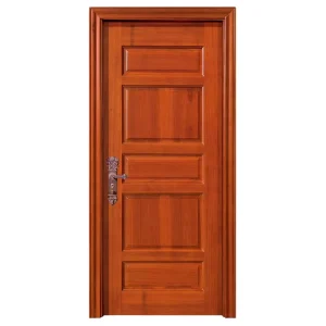 Custom Wood Composite Interior Doors with Baked Varnish Finish for Hotel and Residential Use Factory Direct
