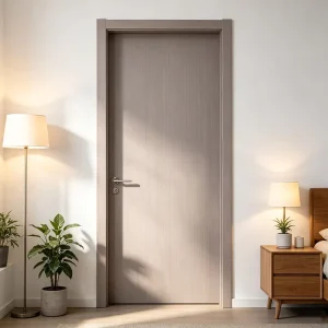 Custom Wood Water-Resistant Board Entrance Doors Modern Sound Insulating Finished Interior Home Partition Terrace