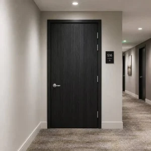 Custom Wooden Fire-Rated Interior Door, 20-60 Minute Rating, WH Certified, OEM Factory for Hotel, Apartment, Office, School or Dormitory