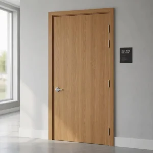 Custom Wooden Fire-Rated Interior Door, 20-60 Minute, WH Certified, for Hospitals, Hotels, Apartments, Offices, Schools, and Dormitories