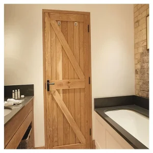 Custom Wooden Interior Door with Seamless Panel Structure