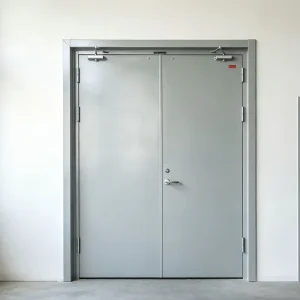 Customizable 2-Hour Fire-Rated Steel Swing Door with Applied Moldings