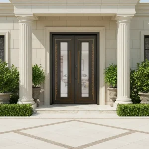 Customizable Aluminum Alloy Modern Villa Anti-Theft Entrance Security Door
