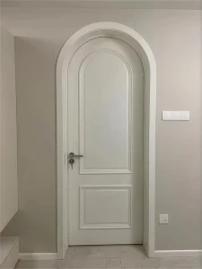 Customizable Dark and Light Paint-Free Plywood Interior Door for Bedroom Villa