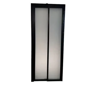 Customizable Interior Tempered Glass Door Push Pull Open Slide and Swing Aluminum Alloy Folding Hinge Bathroom Kitchen PD Door