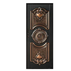 Customizable Modern Copper and Cast Aluminum Front Entry Door for Residential Villas Waterproof