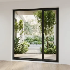 Customizable Modern Impact Burglar-Proof Waterproof Sliding Hotel Door with Mesh Aluminum Alloy Glass