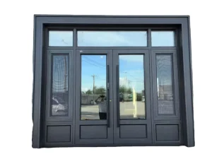 Customizable Modern Residential Aluminum Alloy Glass Swing Door, Hurricane-Resistant, Cold-Resistant, Windproof