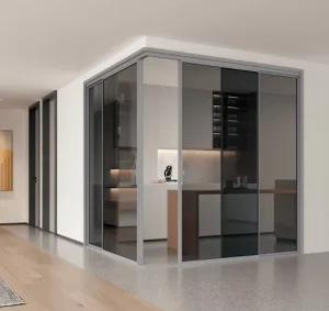 Customizable Multi-Track Heavy-Duty Corner Integrated Swing and Sliding PT/PD Door for Balcony and Kitchen