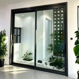 Customizable Sound Insulation Aluminum Profile Sliding Doors for Modern Living Room Kitchen Bathroom Villa Glass