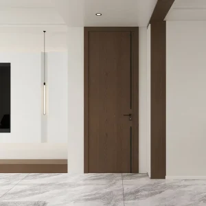 Customizable Spray-Painted MDF Multilayer Sound Insulation Door for Villa, Living Room, and Hotel Interior Use