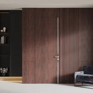 Customizable Spray-Painted Solid Wood Multilayer Panel Door for Villa and Living Room