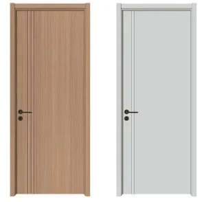 Customization Factory Soundproof PVC Veneer Modern PVC-Coated Interior Room Doors