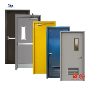Customized 3-Hour Fire Rated Hollow Metal Exterior Security Steel Fire Door Supplier