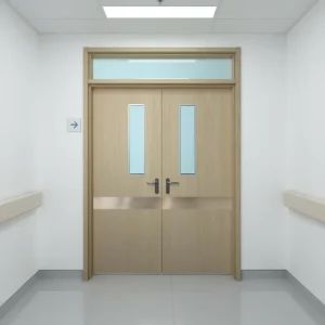 Customized Airtight Double-Leaf Steel Swing Door Automatic or Manual for Operation and Clean Rooms
