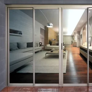 Customized Aluminum Alloy Sliding Door System Interior Narrow-Frame Soundproof Sliding Door