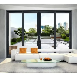 Customized Aluminum Sliding Door System with Double Glazing for Villa, Apartment, or Hotel Use