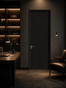 Customized Aluminum Wood Interior Door for House, Villa, and Residential Buildings