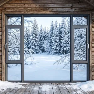 Customized Broken-Bridge Aluminum Swing Windows with Fiberglass Heat Insulation, Soundproofing, and Energy Star Qualification