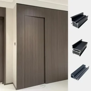 Customized Color Seamless Hidden Door with Invisible Hinge, Modern Invisible Door System