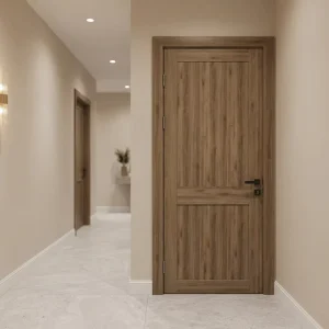 Customized Design WPC Assemble Door Wood Plastic Composite Interior Door Huangshan Supplier
