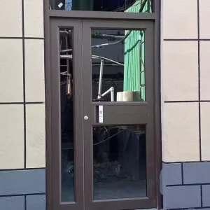Customized Double-Glazed Aluminum Alloy Swing Entry Door with Heat Insulation and Soundproofing for Villas, Hotels, Schools, and Farmhouses