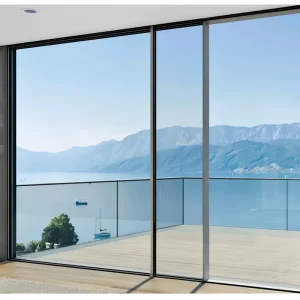 Customized Extremely Narrow Thermal Break Aluminum Frame Double-Glazed Glass Sliding Door