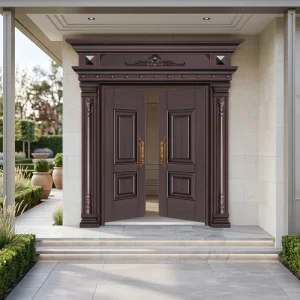 Customized French Villa Apartment Steel Security Entrance Door