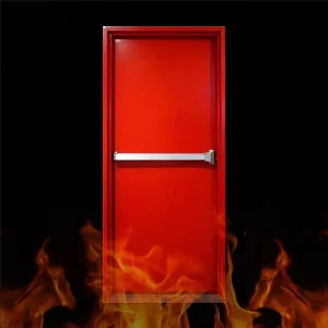 Customized High Quality Fire Resistant Doors Galvanized Steel Fire Proof Exit Door Steel Fire Rated Door