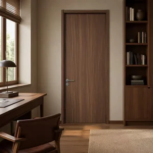 Customized Interior Door with Laminated Finish, Modern Bedroom Door for Houses, Apartments, Hotels, and Building Projects