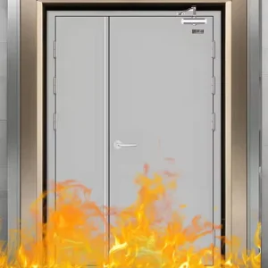 Customized Metal Steel Fireproof Single Leaf Door for School Interior