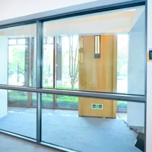 Customized Minimalist Slim Frame Double Glazed Thermal Break Aluminum Sliding Window with Recessed Handle