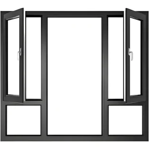 Customized Modern Double Glazed Aluminum Windows and Doors with Energy Efficient Soundproof Broken Bridge Design