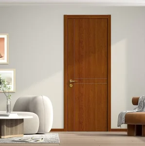 Customized Modern Interior Wooden Door with Sound Insulation for Residential Use in Villas and Hotels