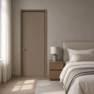 Customized Modern Minimalist Interior Door for Bedroom, Apartment, and Hotel