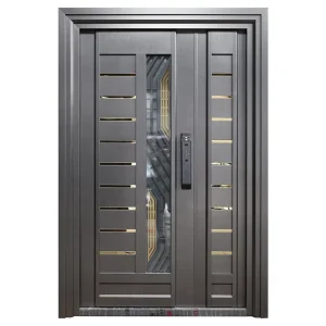 Customized Modern Security Swing Door For Villa Stainless Steel Exterior Entrance Entry Door