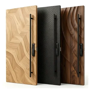 Customized Modern Solid Wood Pivot Door for Villa Main Entrance