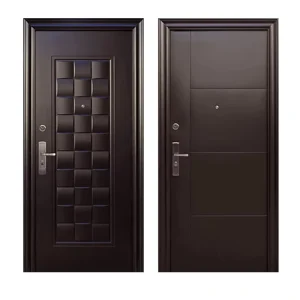 Customized Modern Steel Anti-Theft Swing Security Door Finished Surface House Entry Exterior Door